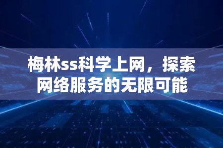 梅林ss科学上网,探索网络服务的无限可能 梅林ss科学上网,探索网络服务的无限可能