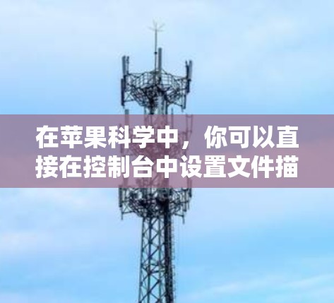 在苹果科学中，你可以直接在控制台中设置文件描述的写入位置或添加文件描述。以下是一些常见使用场景
