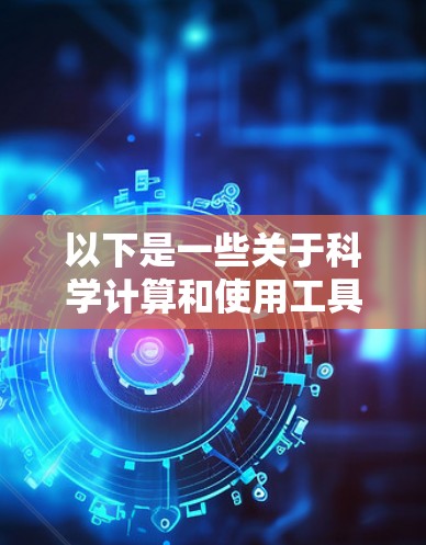 以下是一些关于科学计算和使用工具的建议
