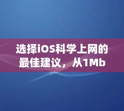 选择iOS科学上网的最佳建议，从1Mbps到4Mbps，到底哪个才是你的选择？