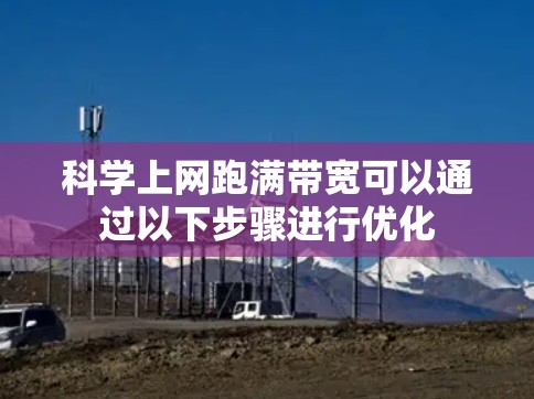 科学上网跑满带宽可以通过以下步骤进行优化