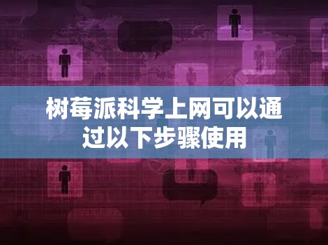 树莓派科学上网可以通过以下步骤使用