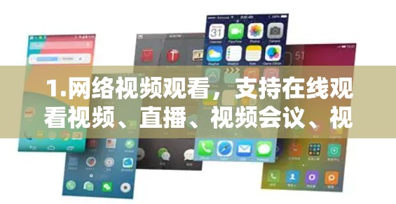 1.网络视频观看，支持在线观看视频、直播、视频会议、视频通话等