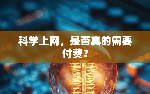 科学上网，是否真的需要付费？