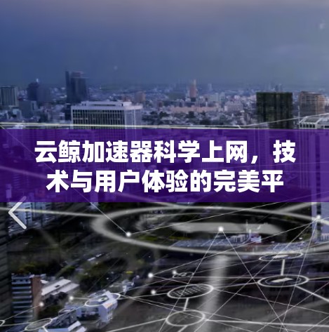 云鲸加速器科学上网，技术与用户体验的完美平衡
