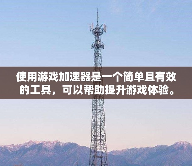 使用游戏加速器是一个简单且有效的工具，可以帮助提升游戏体验。以下是详细的步骤指南