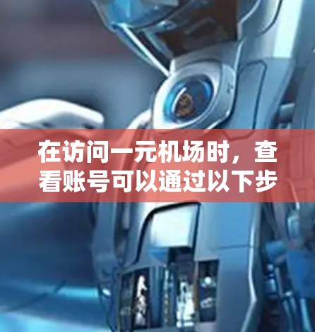 在访问一元机场时，查看账号可以通过以下步骤进行