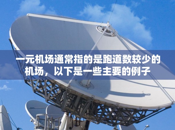 一元机场通常指的是跑道数较少的机场，以下是一些主要的例子