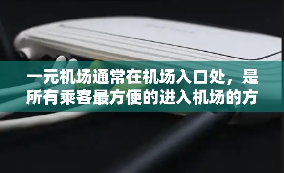 一元机场通常在机场入口处，是所有乘客最方便的进入机场的方式。如果用户在进入一元机场时显示超时，可能是因为以下原因