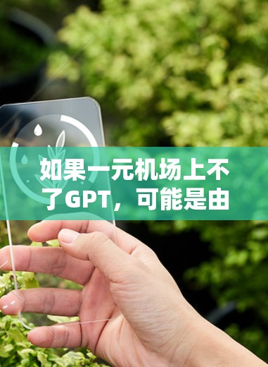 如果一元机场上不了GPT，可能是由于GPT需要网络连接，而一元机场可能没有网络设备，或者GPT的运行需要特定的设备和软件环境。以下是一些可能的原因和解决方法