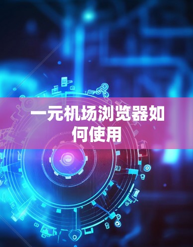 一元机场浏览器如何使用