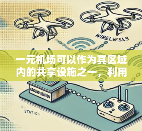 一元机场可以作为其区域内的共享设施之一，利用其较大的空间和设备资源，提升效率和降低成本。以下是其可能的共享方式