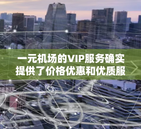 一元机场的VIP服务确实提供了价格优惠和优质服务，但选择VIP需谨慎，需考虑预算和需求。以下是对VIP服务的详细总结