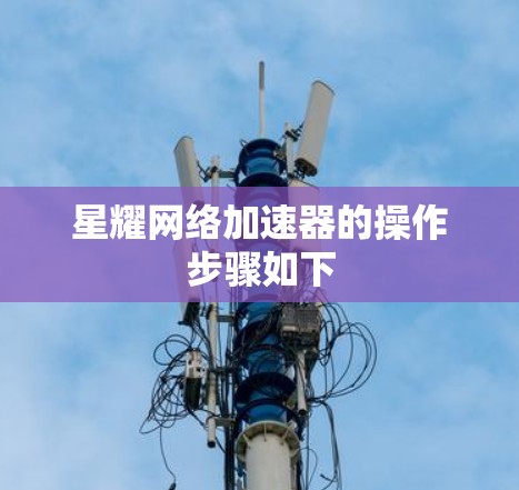 星耀网络加速器的操作步骤如下