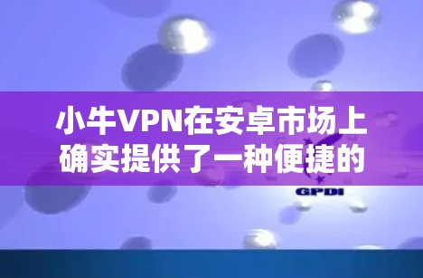 小牛VPN在安卓市场上确实提供了一种便捷的VPN服务，但可能需要根据具体情况选择合适的版本。以下是一个详细的步骤指南，帮助您使用小牛VPN在手机上进行VPN