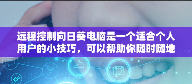 远程控制向日葵电脑是一个适合个人用户的小技巧，可以帮助你随时随地访问和管理向日葵电脑。以下是一些步骤说明