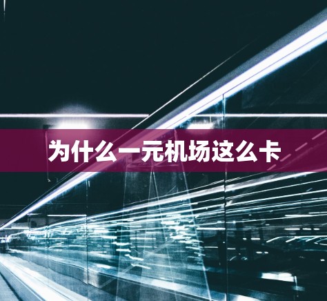 为什么一元机场这么卡