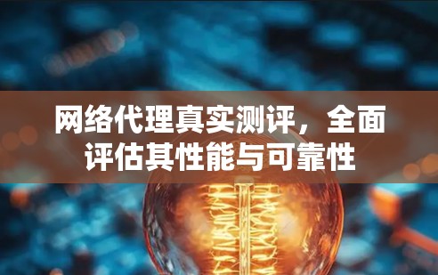 网络代理真实测评，全面评估其性能与可靠性