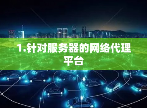 1.针对服务器的网络代理平台