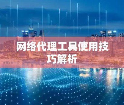 网络代理工具使用技巧解析
