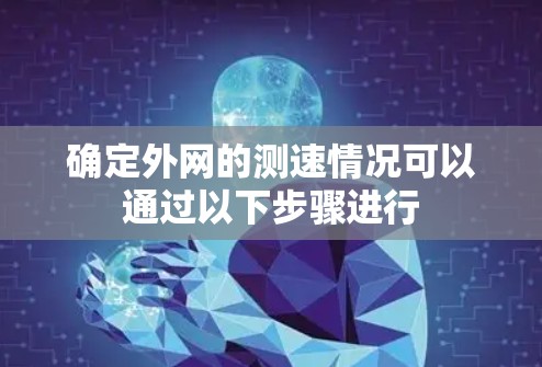 确定外网的测速情况可以通过以下步骤进行