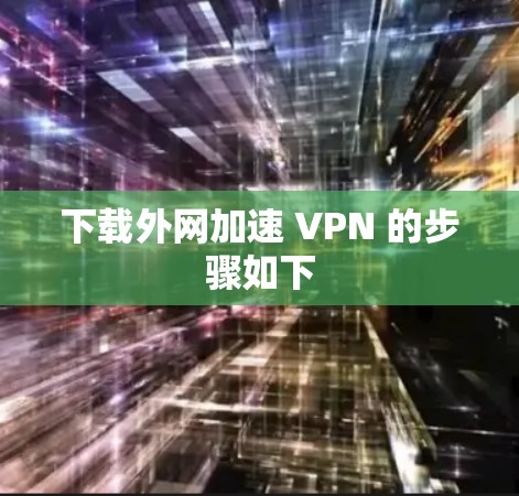 下载外网加速 VPN 的步骤如下
