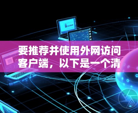 要推荐并使用外网访问客户端，以下是一个清晰的步骤指南