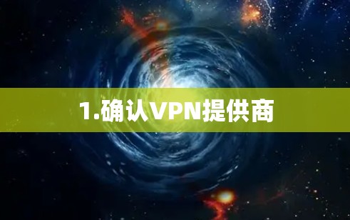 1.确认VPN提供商