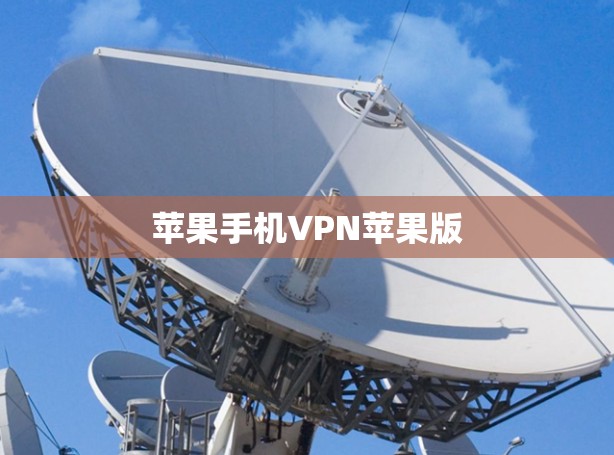 苹果手机VPN苹果版